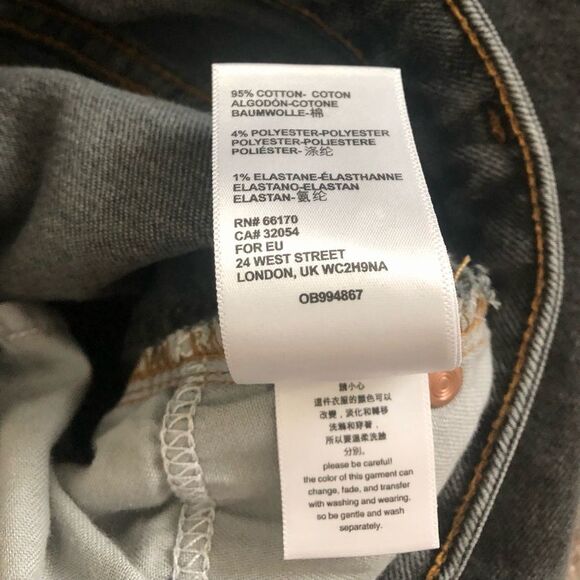 BDG Girl Friend High Rise Skinny Jean in Washed Black - Size 24 - Picture 9 of 9